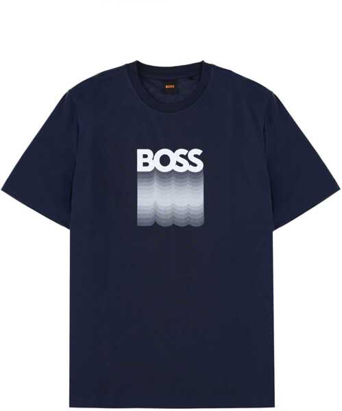 Tricouri Hugo Boss T-Shirt With Logo BLUE Barbati (BM 19719713) 1