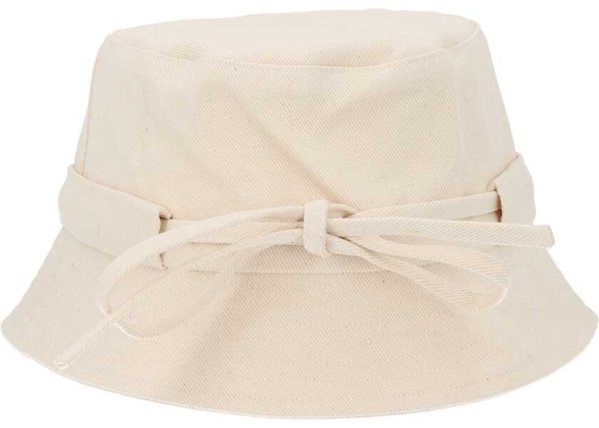 Palarii JACQUEMUS Fishermans Hat Gadjo WHITE Femei (BM 19719794) 2