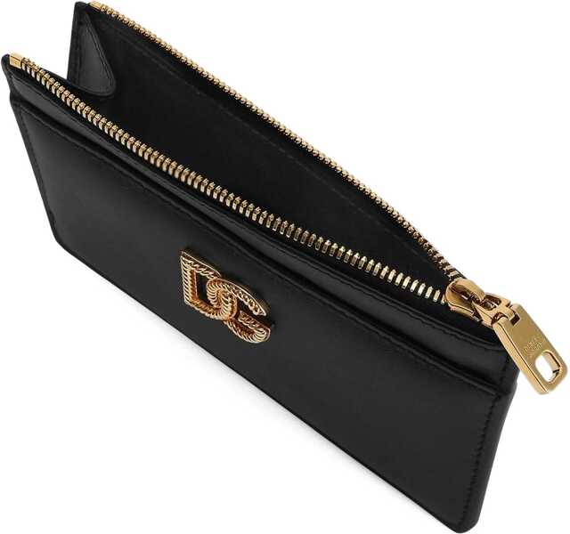 Portofele Dolce & Gabbana Leather Card Holder BLACK Femei (BM 19719812) 4