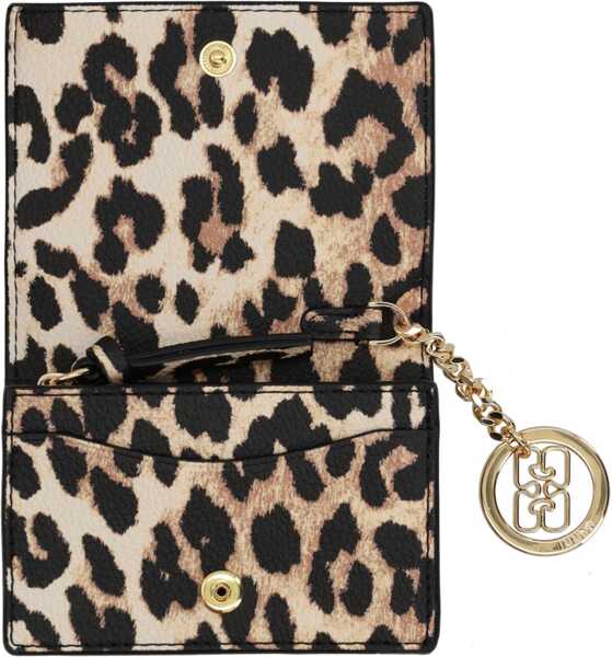 Portofele Ganni Card Holder With Logo ANIMALIER Femei (BM 19719866) 3