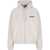 Balenciaga Masking Tape Zip-Up Hoodie WHITE