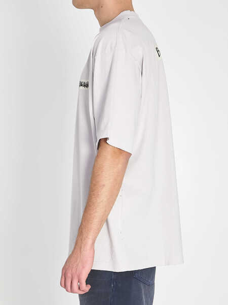 Tricouri Balenciaga Masking Tape T-Shirt WHITE Barbati (BM 19720010) 3