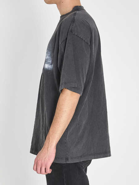 Tricouri Balenciaga Washed Crayon Loop T-Shirt BLACK Barbati (BM 19720022) 3