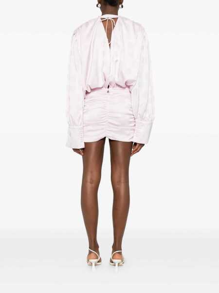 Rochii scurte ROTATE Birger Christensen MAXINE DRESS Pink Femei (BM 19720443) 4