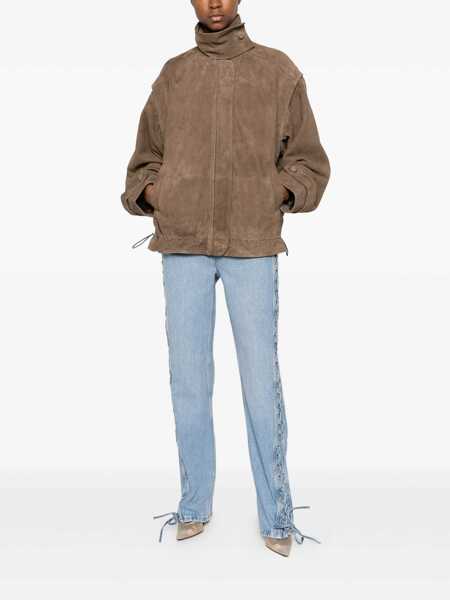 Pantaloni ROTATE Birger Christensen Totama lacing pants Blue Femei (BM 19720491) 2