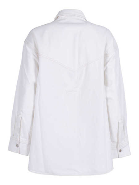 Camasi AGOLDE LOTTA WESTERN SHIRT White Femei (BM 19720548) 2
