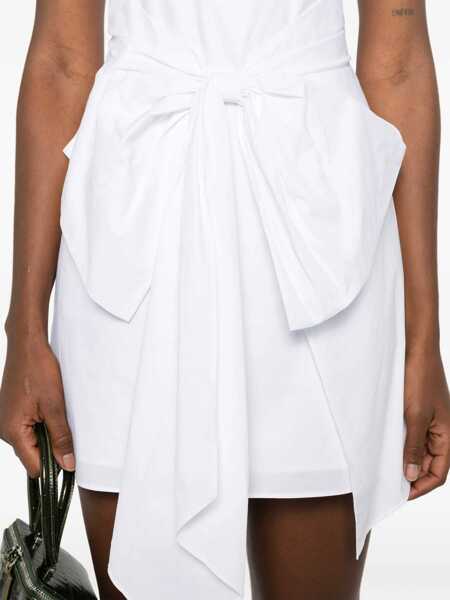 Rochii scurte ROTATE Birger Christensen NOELLE DRESS White Femei (BM 19720587) 5