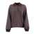 ROTATE Birger Christensen PLUNE LONGSLEEVE POLO Brown