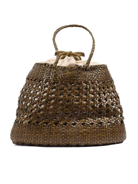 Genti de mana DRAGON DIFFUSION SANTA CANO 3.5MM CANNAGE WEAVE Green Femei (BM 19720677) 3