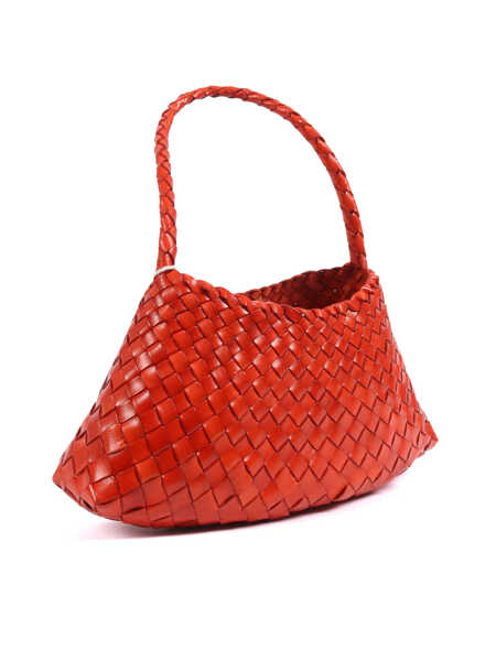 Genti de mana DRAGON DIFFUSION ROSANNA MINI S. CROCE Orange Femei (BM 19720749) 2