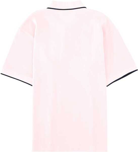 Tricouri Polo DRLE DE MONSIEUR Slogan Rose Polo Shirt PINK Barbati (BM 19720796) 3