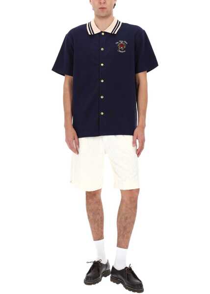 Camasi casual DRLE DE MONSIEUR Slogan Rose Shirt BLUE Barbati (BM 19720826) 2