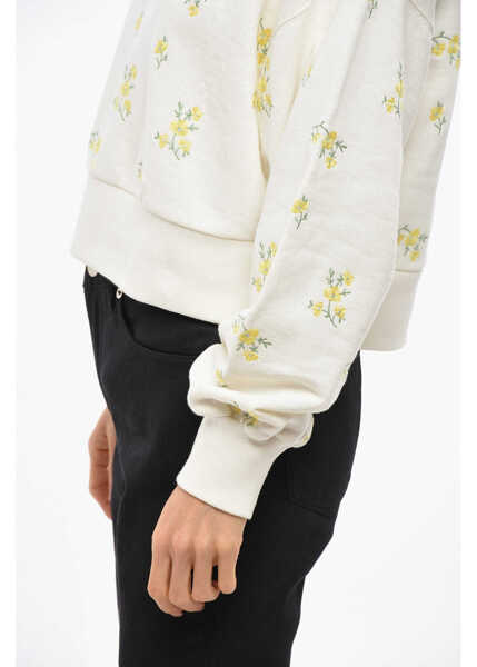 Bluze de trening Gucci Embroidered Crew Neck Sweatshirt With Front Logo White Femei (BM 19720871) 2