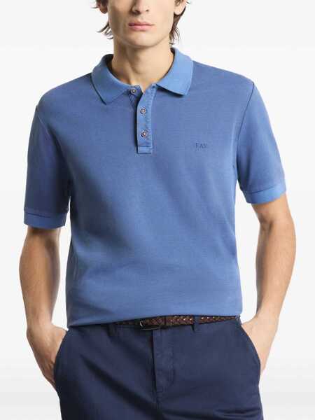 Tricouri Polo Fay Polo With Logo BLUE Barbati (BM 19720874) 3