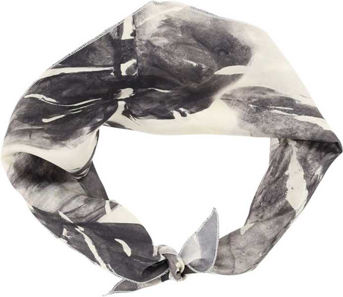 Esarfe ALYSI Silk Scarf BLACK Femei (BM 19720892) 2