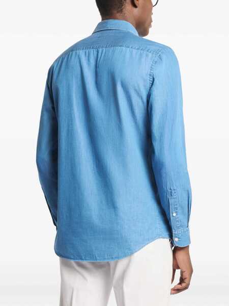 Camasi de blugi Fay Denim Shirt BLUE Barbati (BM 19720922) 4