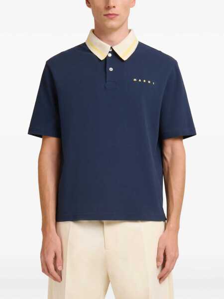 Tricouri Polo Marni Polo With Logo BLUE Barbati (BM 19720937) 3