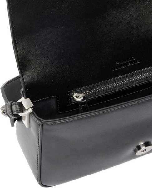 Genti de umar Pinko Mini Love Shoulder Bag NERO LIMOUSINE - MATT SILVER Femei (BM 19720967) 4