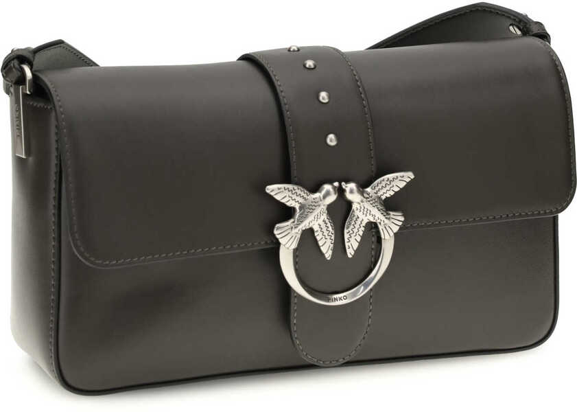 Portofele Pinko Love One Shoulder Bag VERDE FANGO-OLD SILVER Femei (BM 19720976) 2