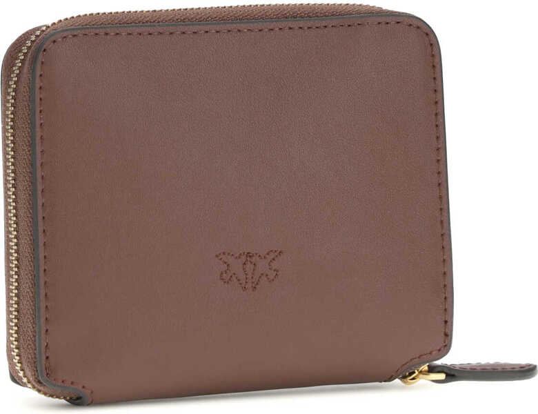 Portofele Pinko Leather zip-around Wallet BURGUNDY WINE-ANTIQUE GOLD Femei (BM 19720985) 2