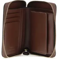 Portofele Pinko Dama - Portofele Pinko Leather zip-around Wallet BURGUNDY WINE-ANTIQUE GOLD Femei (BM 19720985) - B-mall.ro