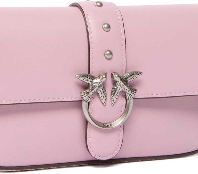 Genti de umar Pinko Baby Love Shoulder Bag ROSA CHIARO-OLD SILVER Femei (BM 19720988) 3