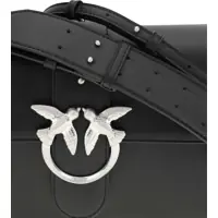 Portofele Pinko Dama - Portofele Pinko Love One Shoulder Bag NERO LIMOUSINE - MATT SILVER Femei (BM 19720991) - B-mall.ro