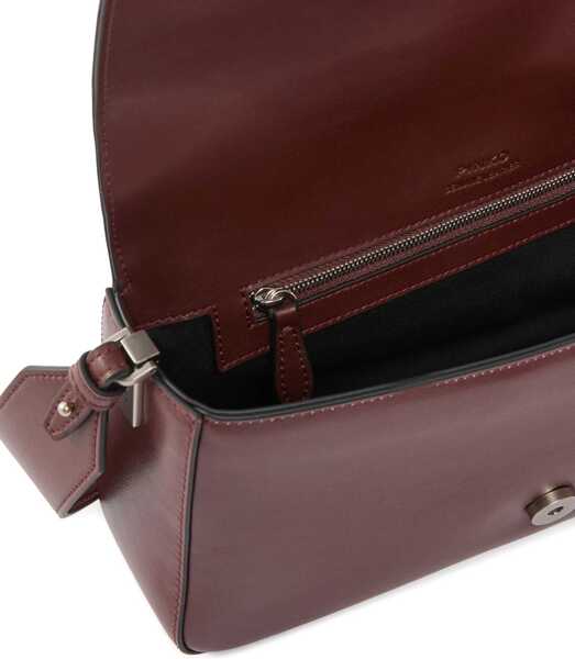 Portofele Pinko Love One Shoulder Bag ROSSO VINO-OLD SILVER Femei (BM 19720994) 4