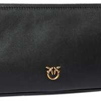 Genti Dama - Genti de umar Pinko Mini Half Moon Shoulder Bag NERO-ANTIQUE GOLD Femei (BM 19720997) - B-mall.ro