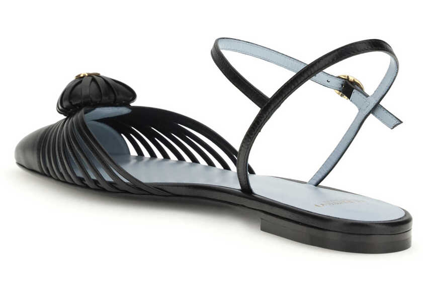 Balerini Valentino Garavani BALLERINA  VG SANDAL ROYAL  T. 05  CA NERO Femei (BM 19721024) 3