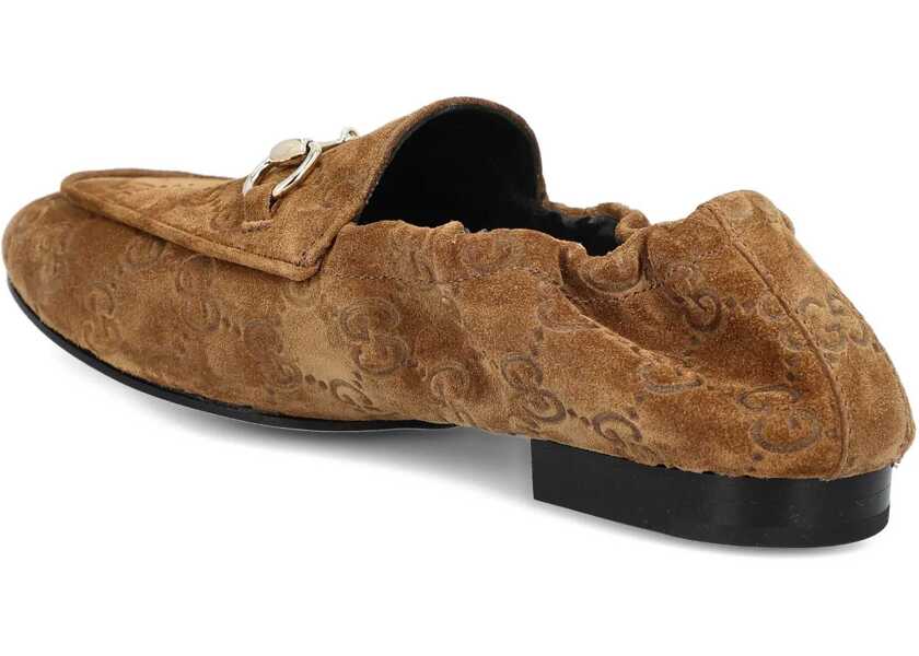 Mocasini Gucci GG suede Loafers PEPPER BROWN/P.BROWN Femei (BM 19721027) 3