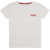Gucci T-shirt with a contrasting logo print on the chest pocket NEW WHITE/RED