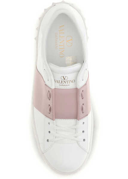 Sneakers Valentino Garavani Open Sneakers BIANCO/WATER ROSE/BIANCO Femei (BM 19721045) 4