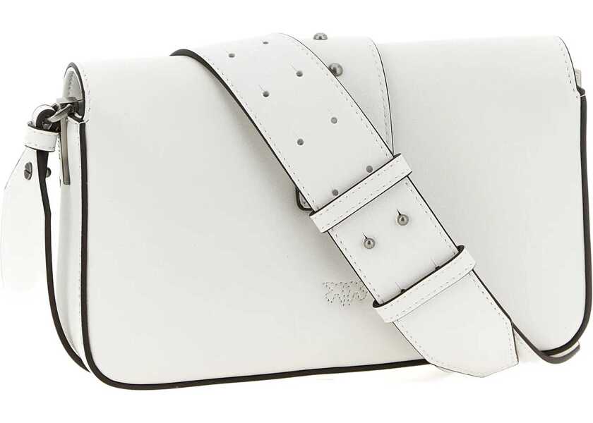 Genti de umar Pinko Mini Love Shoulder Bag BIANCO NEMBO-OLD SILVER Femei (BM 19721114) 2