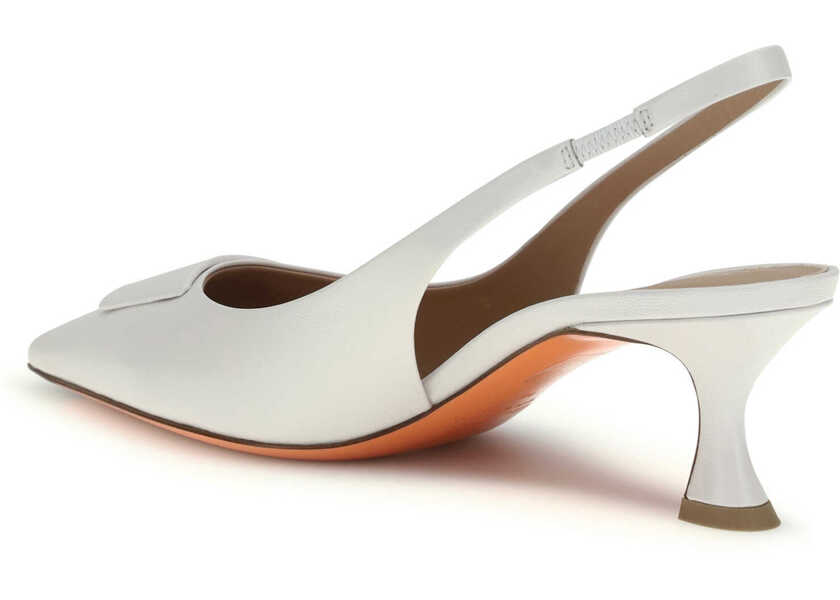 Pantofi cu toc Santoni Taylor slingback Pumps WHITE Femei (BM 19721117) 3