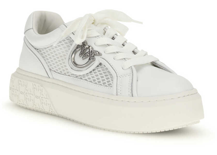 Sneakers Pinko Yoko leather Sneakers WHITE Femei (BM 19721123) 2
