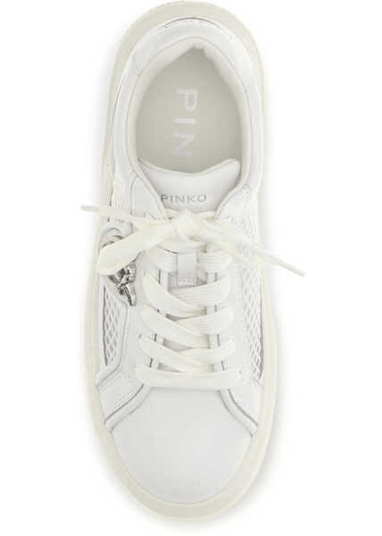 Sneakers Pinko Yoko leather Sneakers WHITE Femei (BM 19721123) 4