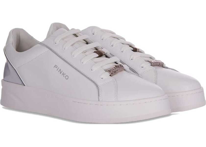 Sneakers Pinko Iris Sneakers MILK/SILVER Femei (BM 19721129) 2