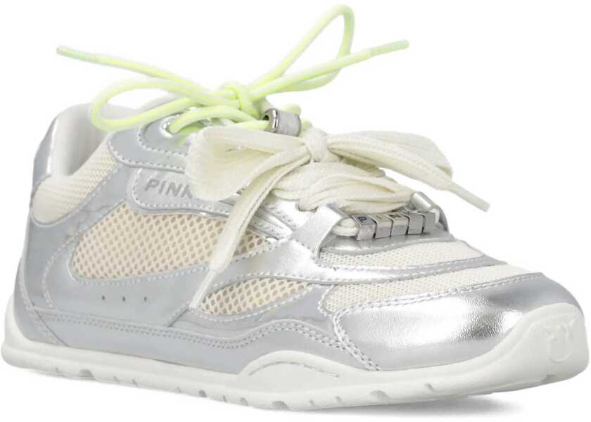 Sneakers Pinko Yulia Sneakers in mesh with leather inserts SILVER Femei (BM 19721138) 2