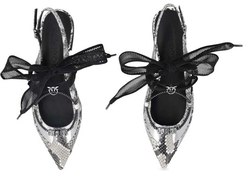 Balerini Pinko Python-print Gianira Ballerinas ROCK Femei (BM 19721159) 4
