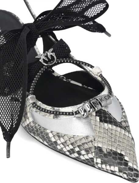 Balerini Pinko Python-print Gianira Ballerinas ROCK Femei (BM 19721159) 5