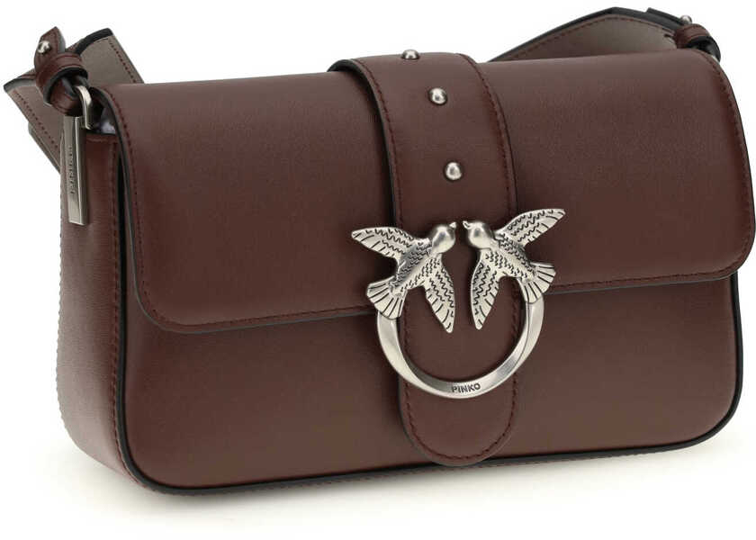 Genti de umar Pinko Mini Love Shoulder Bag BURGUNDY WINE-OLD SILVER Femei (BM 19721171) 2