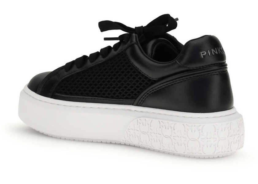 Sneakers Pinko Yoko leather Sneakers BLACK Femei (BM 19721174) 3