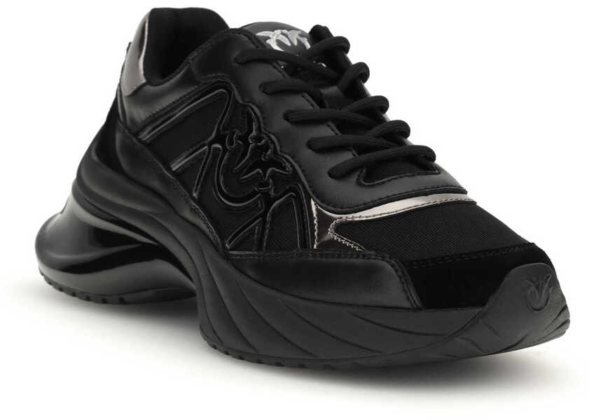 Sneakers Pinko Ariel leather Sneakers BLACK Femei (BM 19721177) 2