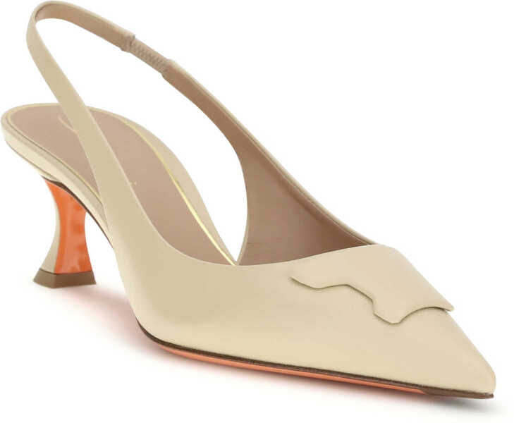 Pantofi cu toc Santoni Taylor slingback Pumps LIGHT BROWN Femei (BM 19721195) 2