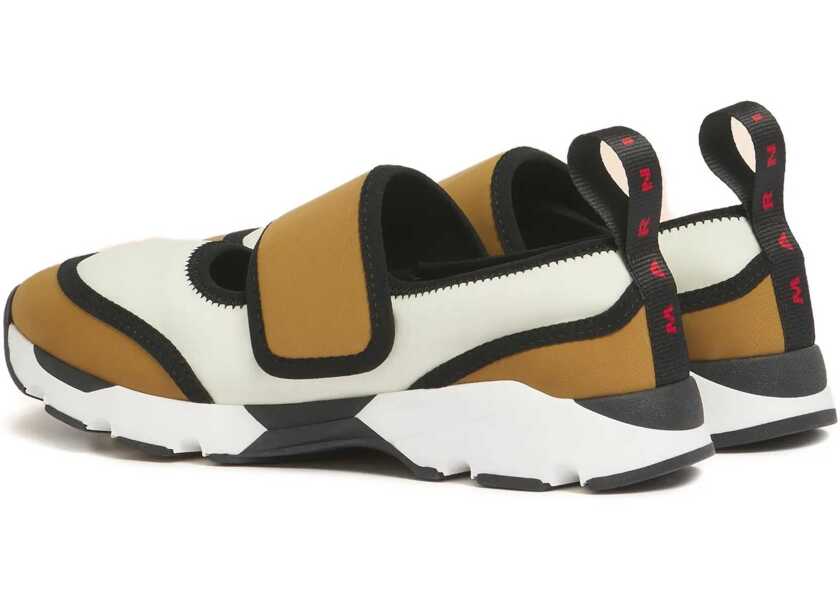 Sneakers Marni Running Mary-Jane Sneakers WHITE/LIGHT BROWN Femei (BM 19721198) 3