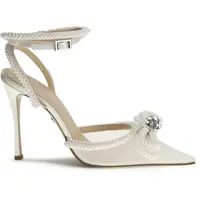 Pantofi cu toc Double bow satin Pumps Femei