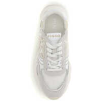 Sneakers Pinko Dama - Sneakers Pinko Leather Zoe Sneakers with mesh inserts WHITE Femei (BM 19721213) - B-mall.ro
