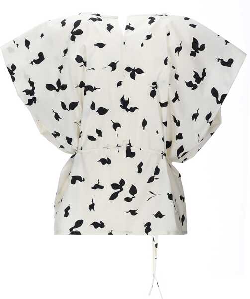 Bluze ALYSI Sleeveless Top With Ribbon WHITE Femei (BM 19721297) 2