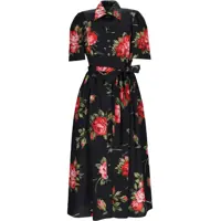 Rochii casual Midi Dress With "Bouquet" Print Femei